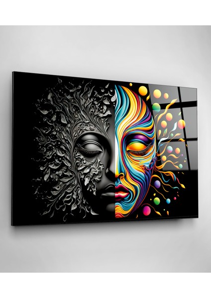 Maske Cam Tablo, Dekoratif Cam Tablo modelleri