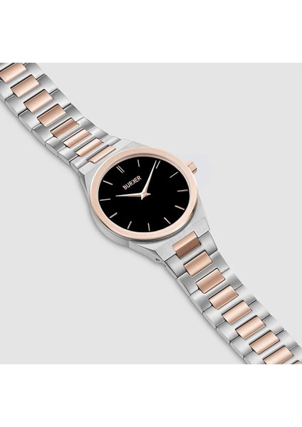 Emma Black Rose Gold Silver Kadin Kol Saati