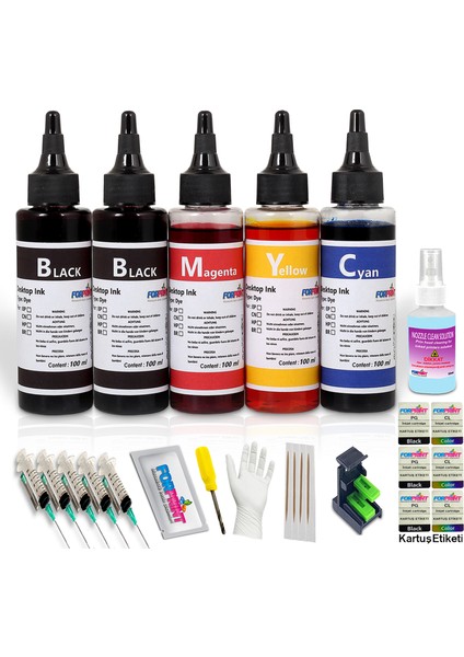 Canon Pıxma MP252, MP260 Yazıcı Uyumlu Forprint Dolum Seti 5X100ML