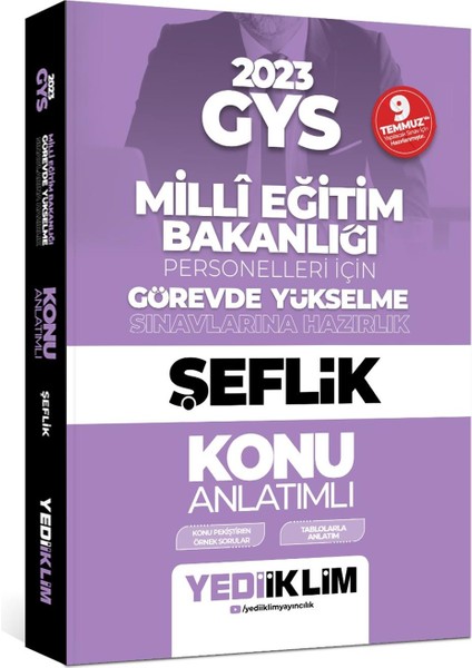 2023 Milli Eğitim Bakanlığı Görevde Yükselme Sınavı Şeflik Konu Anlatımı