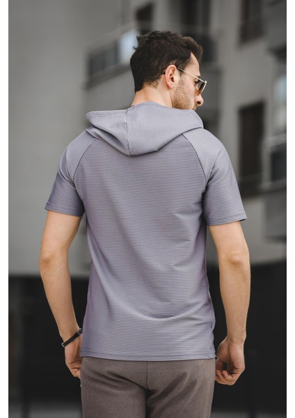 Allard Ottoman Kumaş Slim Fit Fermuarlı Kapüşonlu Erkek Tshirt indirimleri