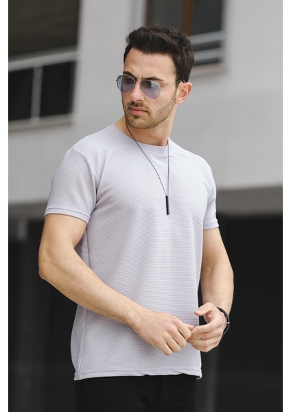 Caster Ottoman Kumaş Basic Slim Fit Likralı Erkek Tshirt fiyatları