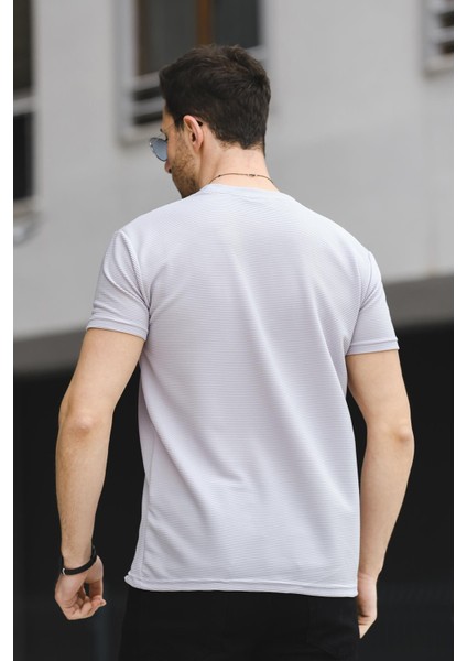 Caster Ottoman Kumaş Basic Slim Fit Likralı Erkek Tshirt fırsatları