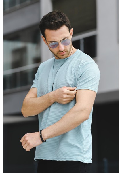Caster Ottoman Kumaş Basic Slim Fit Likralı Erkek Tshirt fiyatları