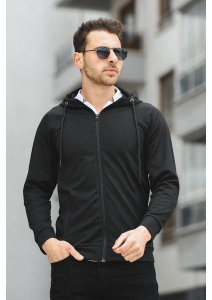 Yveh Micro Interlok Kapüşonlu Fermuarlı Hırka Sweatshirt fiyatları