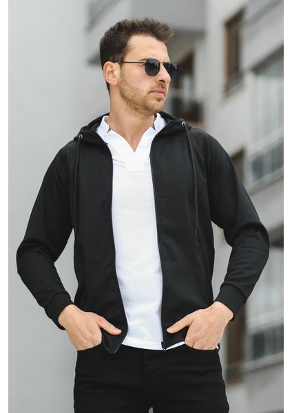 Yveh Micro Interlok Kapüşonlu Fermuarlı Hırka Sweatshirt modelleri