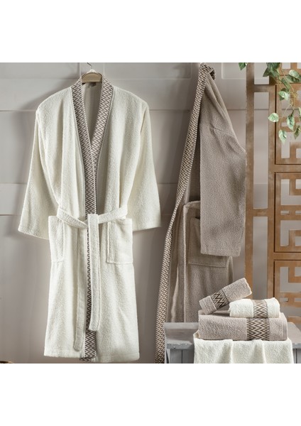 Home Loft Banyo Seti-6 Parça-Bej