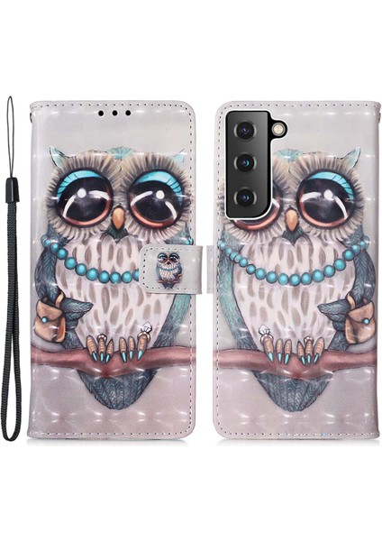 Samsung Galaxy S23 Plus 3D Desen Baskı Pu Deri Tam Koruma Telefon Kılıfı Cüzdan Standı (Yurt Dışından) fiyatları
