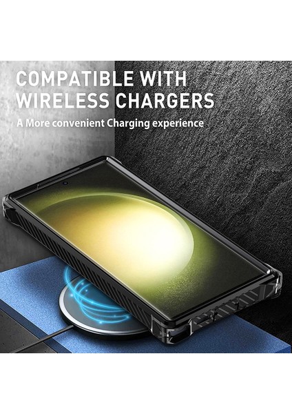 Samsung Galaxy S23 Ultra Yüzük Tutucu Kickstand Telefon Kılıfı Pc+Tpu Manyetik Telefon Kapağı (Yurt Dışından) modelleri