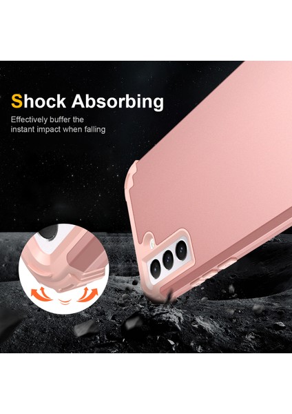 Samsung Galaxy S23 Plus Damla Koruması 3-1 Arada Telefon Kabuğu Pc+Silikon Telefon Kılıfı Şok Geçirmez Cep Telefonu Kapağı (Yurt Dışından) fırsatları