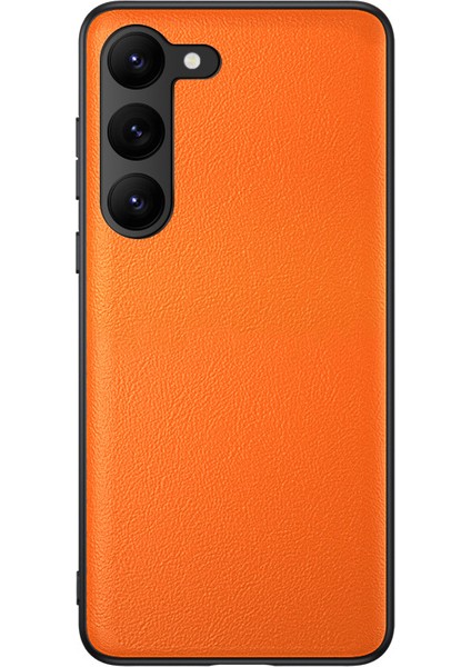 Samsung Galaxy S23 Plus Shockproof Pu Deri+Tpu+Pc Cep Telefonu Kapağı Fingerprint Anti Tele Kılıfı (Yurt Dışından)