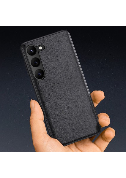 Samsung Galaxy S23 Plus Shockproof Pu Deri+Tpu+Pc Cep Telefonu Kapağı Fingerprint Anti Tele Kılıfı (Yurt Dışından) fiyatları