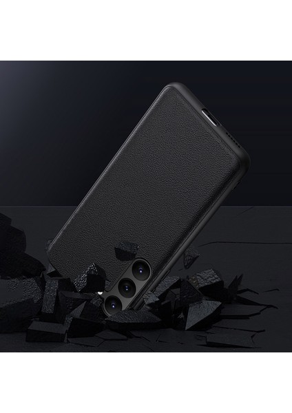 Samsung Galaxy S23 Plus Shockproof Pu Deri+Tpu+Pc Cep Telefonu Kapağı Fingerprint Anti Tele Kılıfı (Yurt Dışından) modelleri