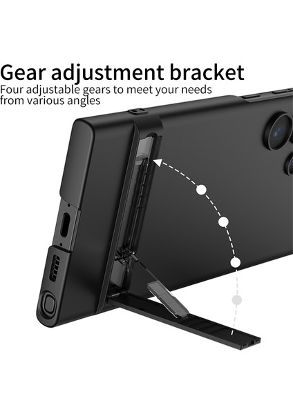 Samsung Galaxy S23 Ultra Kickstand Telefon Kılıfı Sert Ince Pc Arka Kapak Gkk (Yurt Dışından)