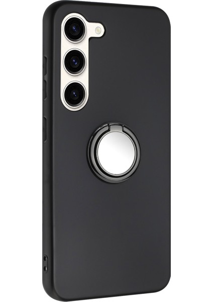 Samsung Galaxy S23 Tpu Mat Telefon Kılıfı ile Halka Kickstand ile Anti-Fall Back Cover (Yurt Dışından)