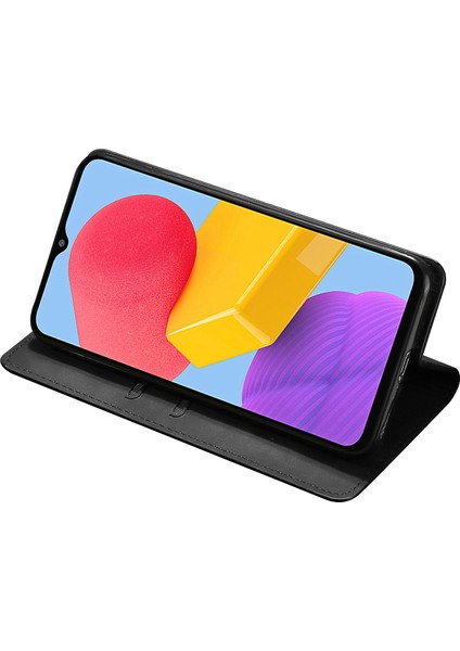 Samsung Galaxy A14 5g Pu Deri Kapağı, Ayarlanabilir Stand Cilt Touch Hissed Gizli Manyetik Adsorpsiyon Kart Tutucu ile (Yurt Dışından)