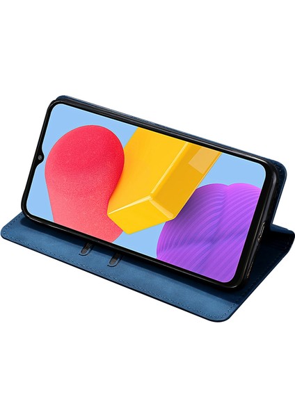 Samsung Galaxy A14 5g Pu Deri Kapağı, Ayarlanabilir Stand Cilt Touch Hissed Gizli Manyetik Adsorpsiyon Kart Tutucu ile (Yurt Dışından)