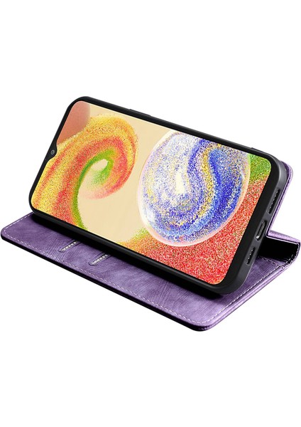 Samsung Galaxy A14 5g Rfıd Engelleme Telefon Kılıfı, Cüzdan Stand Çok Yolda Şok Geçirmez Pu Deri Manyetik Telefon Flip Kapak (Yurt Dışından)