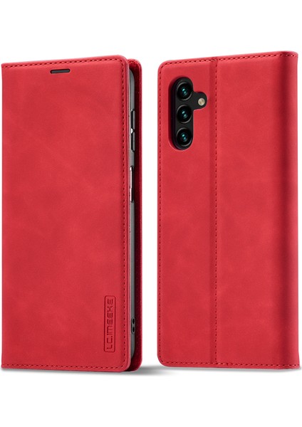 Samsung Galaxy A14 4g / 5g Manyetik Kapatma Telefon Kılıfı, Pu Deri Cep Telefonu Kapak Cüzdan Standı (Yurt Dışından)