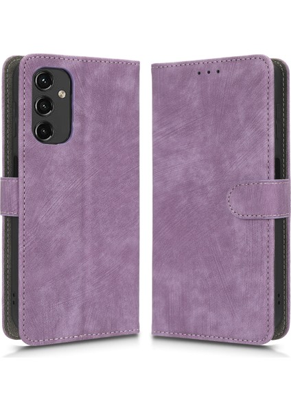 Samsung Galaxy A14 5g Anti-Fall Manyetik Rfıd Engelleme Telefon Kılıfı Pu Cüzdan Standı ile Deri Telefon Kapağı (Yurt Dışından)