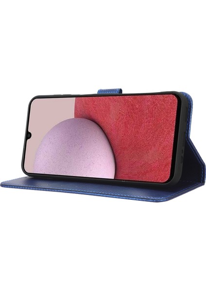 Samsung Galaxy A14 5g Stand Cüzdan Telefon Kapağı Manyetik Toka Elmas Doku Pu Deri Tam Koruma Kılıfı (Yurt Dışından)