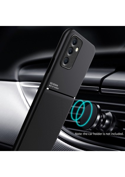 Samsung Galaxy A14 5g Arka Kabuk, Çizgiler Basılı Baskılı Anti-Collion Pu Deri+Tpu Telefon Kılıfı Araba Montaj Metal Sac Akıllı Telefon Kapağı (Yurt Dışından) modelleri