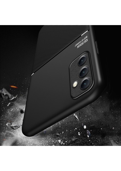Samsung Galaxy A14 5g Arka Kabuk, Çizgiler Basılı Baskılı Anti-Collion Pu Deri+Tpu Telefon Kılıfı Araba Montaj Metal Sac Akıllı Telefon Kapağı (Yurt Dışından) fırsatları