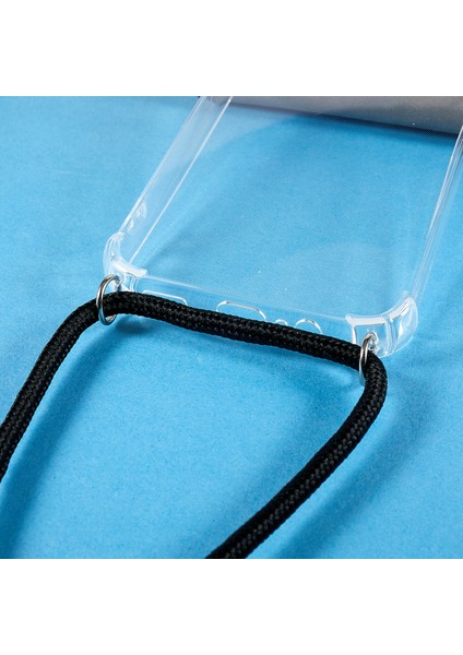 Samsung Galaxy A14 5g Dört Köşe Kalınlaştırılmış Telefon Kılıfı Anti-Drop Açık Yumuşak Tpu Kapak Lanyard (Yurt Dışından)