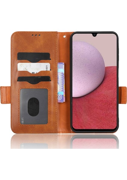 Samsung Galaxy A14 5g Baskılı Üçgen Desen Telefon Kapağı, Deri Cüzdan Telefon Stand Kılıfı (Yurt Dışından) fırsatları