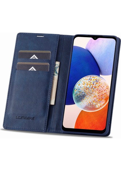Samsung Galaxy A14 4g / 5g Pu Deri Flip Cüzdan Kılıfı Rfıd Blomak Stand Telefon Kapağı (Yurt Dışından) fiyatları