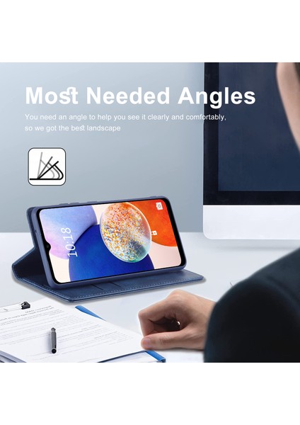 Samsung Galaxy A14 4g / 5g Pu Deri Flip Cüzdan Kılıfı Rfıd Blomak Stand Telefon Kapağı (Yurt Dışından) fırsatları