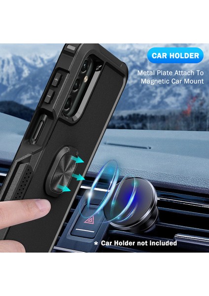 Samsung Galaxy A14 5g Kickstand Telefon Kasası Plastik Silikon Döndürülebilir Halka Tutucu Cep Telefonu Kapağı (Yurt Dışından) modelleri