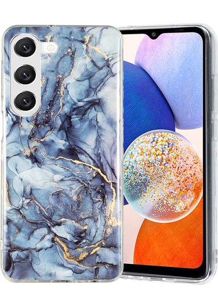 Samsung Galaxy A14 5g Imd Mermer Desen Tpu Kılıf Damla Dayanıklı Arka Koruyucu Telefon Kapağı (Yurt Dışından)