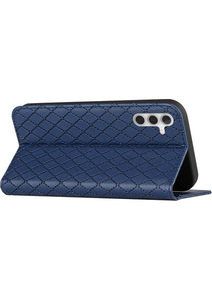 Samsung Galaxy A14 5g Litchi Doku Pu Deri Rfıd Engelleme Telefon Stand Kapağı Rhombus Kabartma Cep Telefonu Cüzdan Kılıfı (Yurt Dışından) indirimleri
