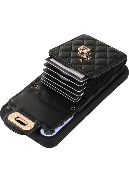 Samsung Galaxy A14 4g / 5g Kart Tutucu Crossbody Case Pu Deri+Tpu Kickstand Telefon Kapağı (Yurt Dışından) modelleri