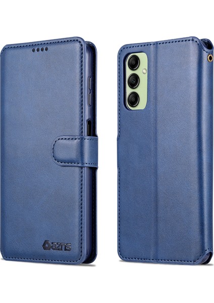 Samsung Galaxy A14 5g Buzağı Dokusu Deri Telefon Cüzdan Kapak Standı (Yurt Dışından)