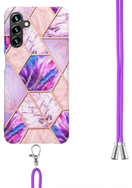 Samsung Galaxy A14 5g Iml Imd Elektraplama Birleştirme Mermer Desen Tpu Telefon Kılıfı Anti-Çizgiye Dönüş (Yurt Dışından) modelleri