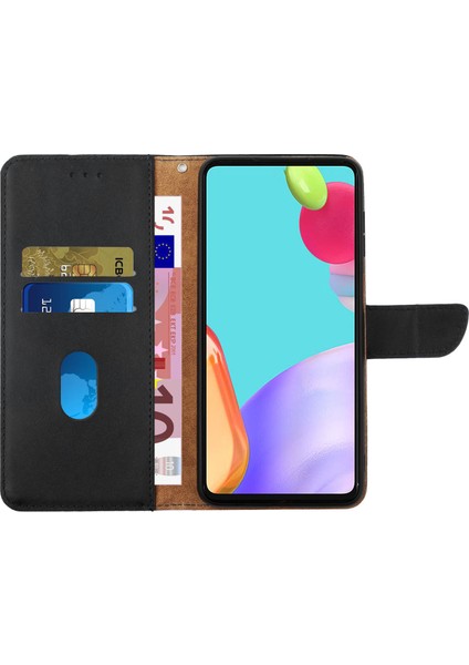 Samsung Galaxy A34 5g Nappa Doku Telefon Kapağı, Manyetik Tokal Orijinal Deri Cüzdan Stand Anti-Çizelge Flip Telefon Kılıfı (Yurt Dışından)