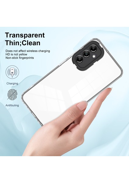 Samsung Galaxy A34 5g Kamera Koruması 3'ü 1 Arada Şeffaf Kapak Tpu + Pc Bırakma Geçirmez Telefon Kılıfı (Yurt Dışından) modelleri