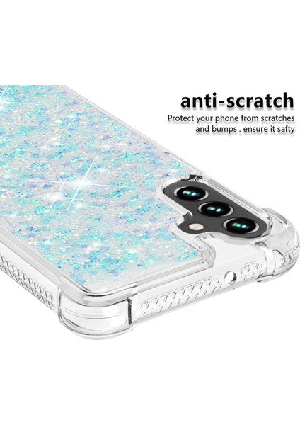 Samsung Galaxy A34 Telefon Kılıfı 5g Glitter Quicksand ve Akrik Akışı Net Vaka Yumuşak Tpu Anti-Drop Koruyucu Telefon Kapağı (Yurt Dışından)
