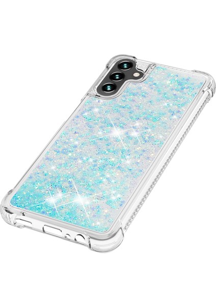 Samsung Galaxy A34 Telefon Kılıfı 5g Glitter Quicksand ve Akrik Akışı Net Vaka Yumuşak Tpu Anti-Drop Koruyucu Telefon Kapağı (Yurt Dışından)