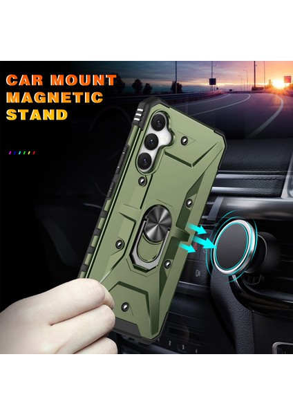 Samsung Galaxy A34 5g Şok Geçirmez Tpu+Pc Telefon Kılıf Yüzüğü Kickstand Anti-Cratch Arka Kapak (Yurt Dışından) fırsatları