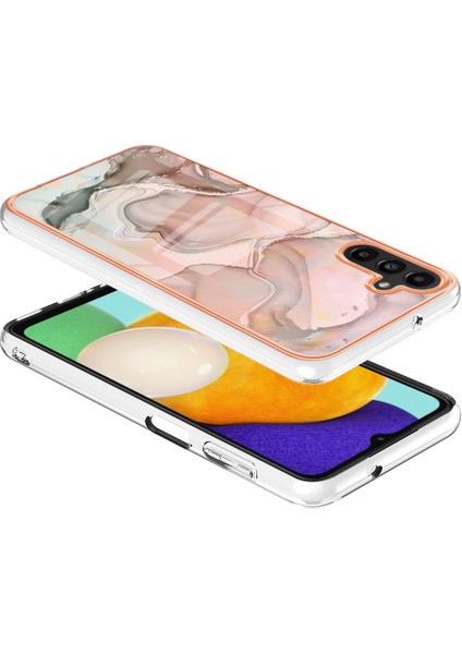 Samsung Galaxy A34 5g Bırak-Kötü Elektraplatma Çerçevesi Tpu Kapak 2.0mm Imd Mermer Desen Cep Telefonu Kılıfı (Yurt Dışından) modelleri
