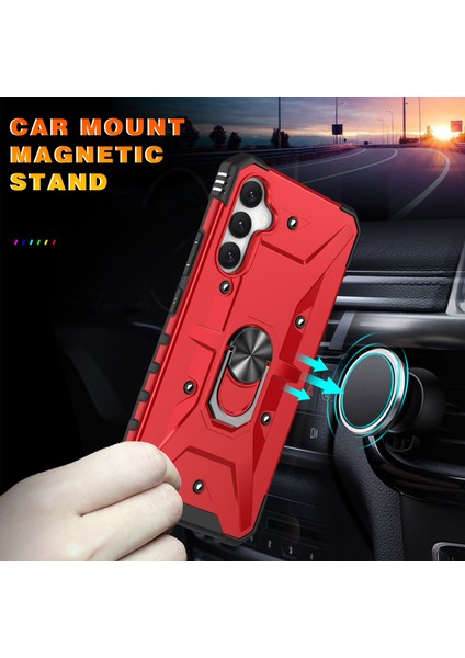 Samsung Galaxy A34 5g Şok Geçirmez Tpu+Pc Telefon Kılıf Yüzüğü Kickstand Anti-Cratch Arka Kapak (Yurt Dışından) fırsatları