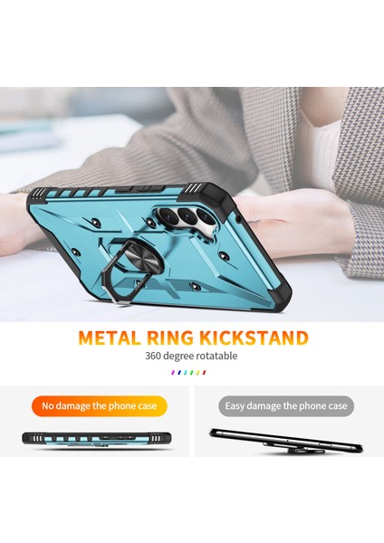 Samsung Galaxy A34 5g Şok Geçirmez Tpu+Pc Telefon Kılıf Yüzüğü Kickstand Anti-Cratch Arka Kapak (Yurt Dışından) indirimleri