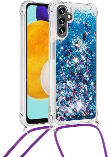 Samsung Galaxy A34 5g Sıvı Quicksand ve Şok Geçirmez Tpu Kapağı, Kordonlu (Yurt Dışından)