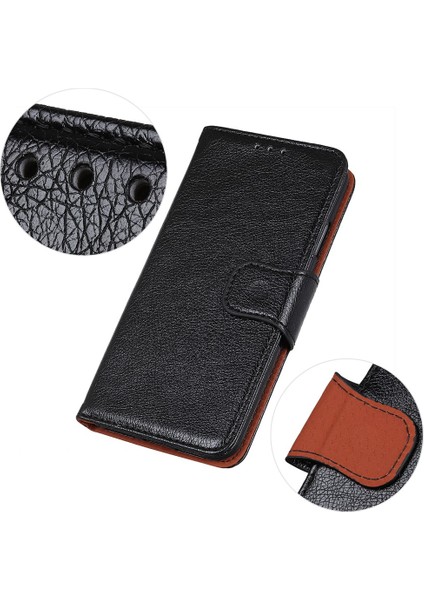Samsung Galaxy A34 5g Nappa Dokün Için Deri Deri Deri Deri Antik Antik Telefon Kılıf Stand Standı Cüzdan Manyetik Kapanma Anti-Fall Telefon Kapağı (Yurt Dışından) fırsatları