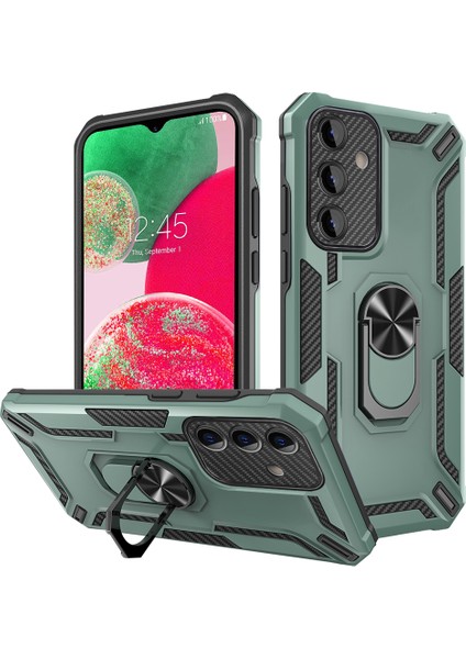 Samsung Galaxy A34 5g Yüzük Kickstand Telefon Kılıfı Pc + Tpu Manyetik Araba Tutucu Telefon Kapağı (Yurt Dışından)