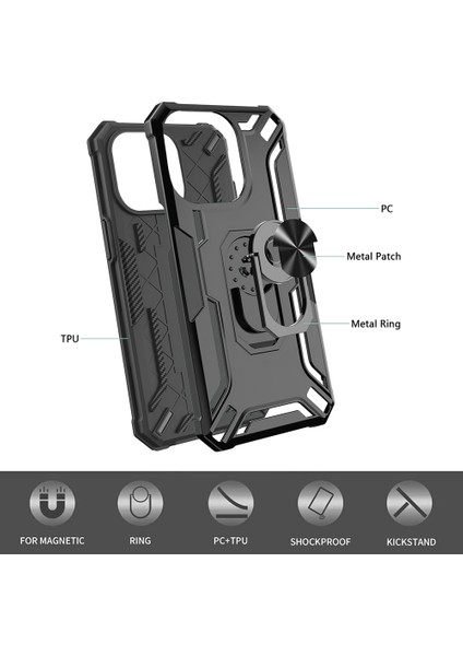 Samsung Galaxy A34 5g Yüzük Kickstand Telefon Kılıfı Pc + Tpu Manyetik Araba Tutucu Telefon Kapağı (Yurt Dışından) fiyatları