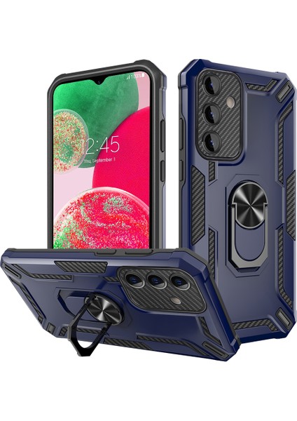 Samsung Galaxy A34 5g Yüzük Kickstand Telefon Kılıfı Pc + Tpu Manyetik Araba Tutucu Telefon Kapağı (Yurt Dışından)
